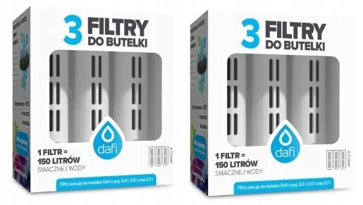 Dafi filtrikassett Filter Dafi pudelile, 6 tk hind ja info | Filterkannud ja filtrid | kaup24.ee
