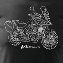 SUZUKI VSTROM V-STROM DL650 meeste mootorratta t-särk mootorrattaga 195-7 цена и информация | Мужские футболки | kaup24.ee