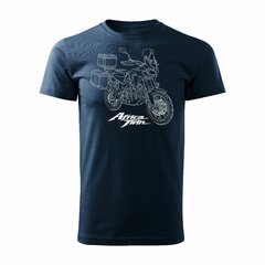 HONDA AFRICA TWIN vīriešu motocikla t-krekls ar motociklu 197-7 цена и информация | Мужские футболки | kaup24.ee
