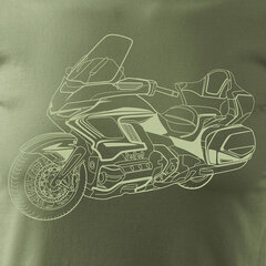 Honda Goldwing GL 1800 мужская футболка с мотоциклом 601-7 цена и информация | Мужские футболки | kaup24.ee