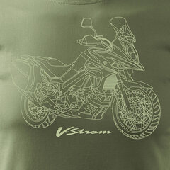 Suzuki vstrom v-strom DL-650 DL650 мужская футболка с мотоциклом 608-7 цена и информация | Мужские футболки | kaup24.ee