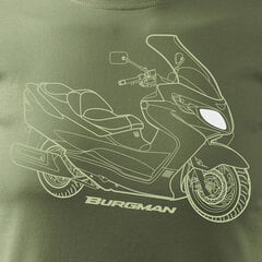 Suzuki Burgman meeste mootorratta t-särk mootorrattaga 708-7 hind ja info | Meeste T-särgid | kaup24.ee