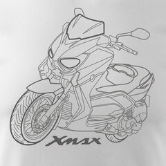 Yamaha XMAX meeste mootorratta t-särk mootorrattaga 714-7 hind ja info | Meeste T-särgid | kaup24.ee
