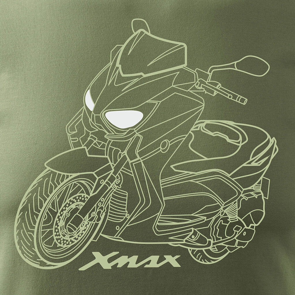 Yamaha XMAX meeste mootorratta t-särk mootorrattaga 715-7 цена и информация | Meeste T-särgid | kaup24.ee