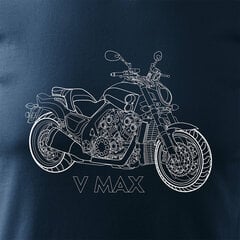 Yamaha VMAX V MAX meeste mootorratta t-särk mootorrattaga 1154-7 hind ja info | Meeste T-särgid | kaup24.ee