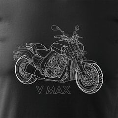 Yamaha VMAX V MAX meeste mootorratta t-särk mootorrattaga 1155-7 hind ja info | Meeste T-särgid | kaup24.ee