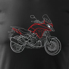 Honda VFR 800 X Stroke мужская футболка с мотоциклом 1359-7 цена и информация | Мужские футболки | kaup24.ee