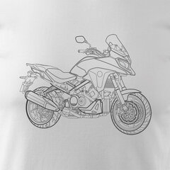 Honda VFR 800 X Stroke мужская футболка с мотоциклом 1360-7 цена и информация | Мужские футболки | kaup24.ee