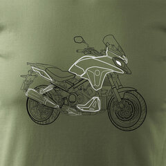Honda VFR 800 X Stroke мужская футболка с мотоциклом 1361-7 цена и информация | Мужские футболки | kaup24.ee