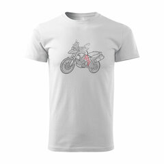 BMW GS 800 ADVENTURE vīriešu motocikla t-krekls ar motociklu 1372-7 цена и информация | Мужские футболки | kaup24.ee