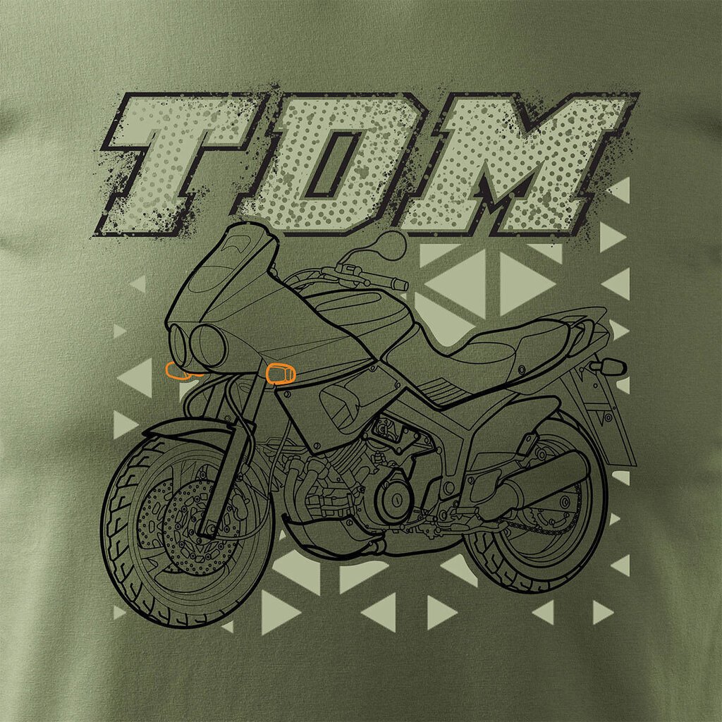 Yamaha TDM meeste mootorratta t-särk mootorrattaga 1418-7 цена и информация | Meeste T-särgid | kaup24.ee