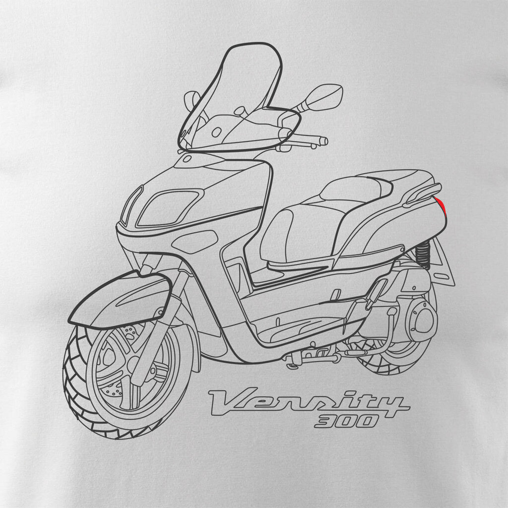 Yamaha Versity 300 meeste mootorratta t-särk mootorrattaga 1448-7 цена и информация | Meeste T-särgid | kaup24.ee