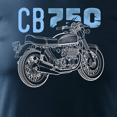 Honda CB 750 meeste mootorratta t-särk mootorrattaga 1458-7 hind ja info | Meeste T-särgid | kaup24.ee
