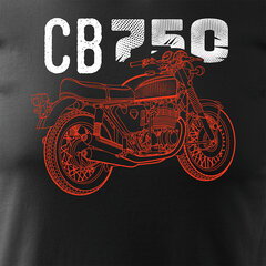 Honda CB 750 meeste mootorratta t-särk mootorrattaga 1459-7 hind ja info | Meeste T-särgid | kaup24.ee