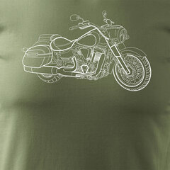 Yamaha Stratoliner XV 1900 мужская футболка с мотоциклом 1469-7 цена и информация | Мужские футболки | kaup24.ee