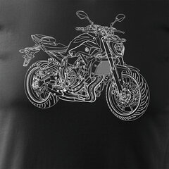 Yamaha MT07 MT-07 MT 07 мужская футболка с мотоциклом 1471-7 цена и информация | Мужские футболки | kaup24.ee