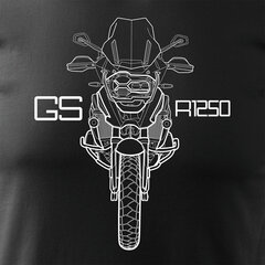 BMW GS 1250 ADVENTURE vīriešu motocikla t-krekls ar motociklu 1583-7 цена и информация | Мужские футболки | kaup24.ee