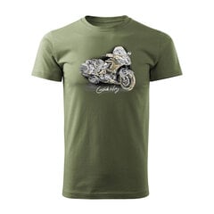 Honda Goldwing 1800 GL мужская футболка с мотоциклом 1637-7 цена и информация | Мужские футболки | kaup24.ee