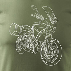 Yamaha Tracer 7 700 meeste mootorratta t-särk mootorrattaga 1667-7 hind ja info | Meeste T-särgid | kaup24.ee