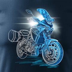 Yamaha Tracer 7 700 meeste mootorratta t-särk mootorrattaga 1668-7 hind ja info | Meeste T-särgid | kaup24.ee