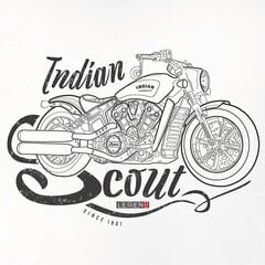 Indian Scout Bobber meeste mootorratta t-särk mootorrattaga 193-7 hind ja info | Meeste T-särgid | kaup24.ee