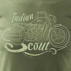 Indian Scout Bobber meeste mootorratta t-särk mootorrattaga 603-7 цена и информация | Мужские футболки | kaup24.ee
