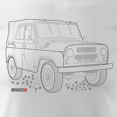 T-särk koos UAZ 469 452 4x4 autoga 825-7 цена и информация | Мужские футболки | kaup24.ee