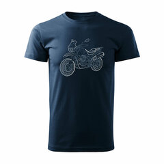 Moto Guzzi V85 Stroke мужская футболка с мотоциклом 1178-7 цена и информация | Мужские футболки | kaup24.ee