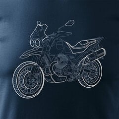 Moto Guzzi V85 Stroke мужская футболка с мотоциклом 1178-7 цена и информация | Мужские футболки | kaup24.ee
