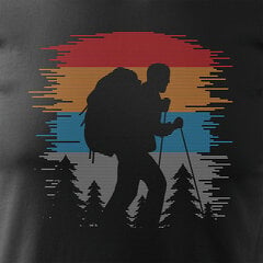 T-särk koos mägedega matkamine trekking 1304-7 hind ja info | Meeste T-särgid | kaup24.ee