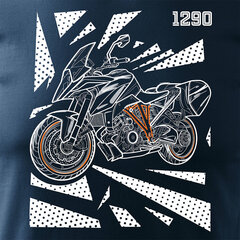 KTM 1290 Super Duke GT мужская футболка с мотоциклом 1399-7 цена и информация | Мужские футболки | kaup24.ee