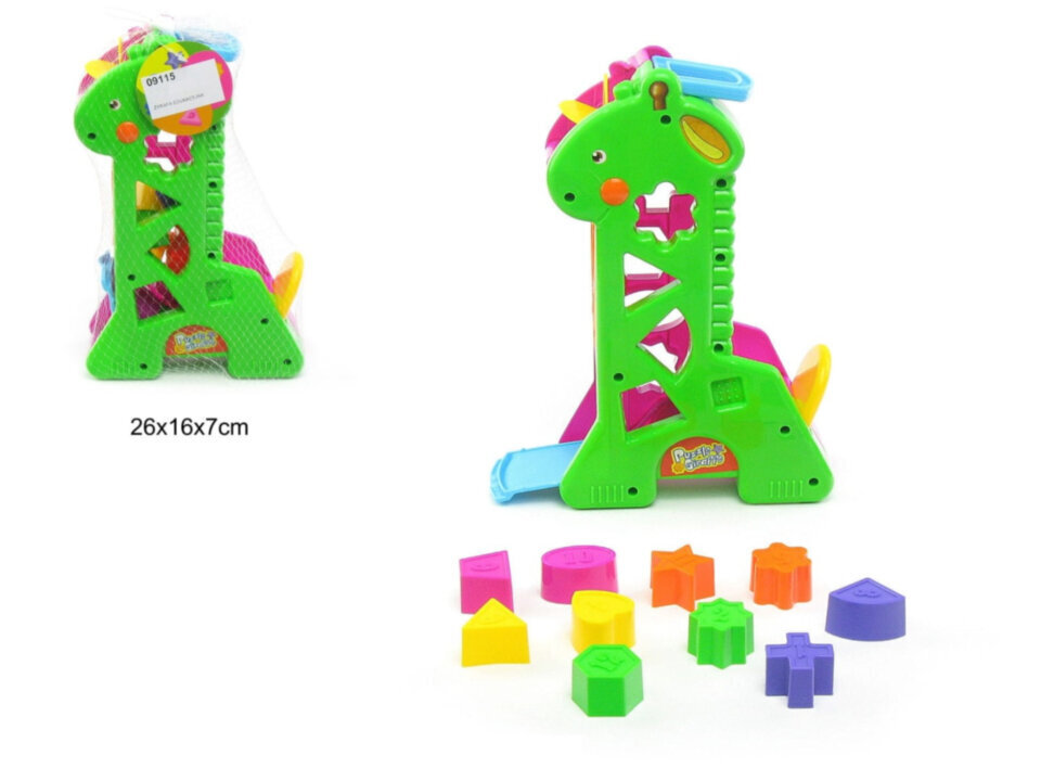 Kujundisorteerija Kaelkirjak. Puzzle Giraffe цена и информация | Imikute mänguasjad | kaup24.ee