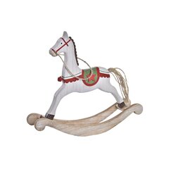 Jõuluehe DKD Home Decor Hobune Puit (28 x 6,5 x 24 cm) hind ja info | Jõulukaunistused | kaup24.ee
