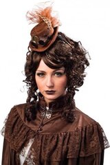 Головной убор Steampunk, коричневый цвет цена и информация | Карнавальные костюмы | kaup24.ee