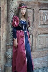 Keskaegne printsessi kostüüm, 2-osaline hind ja info | Karnevali kostüümid | kaup24.ee
