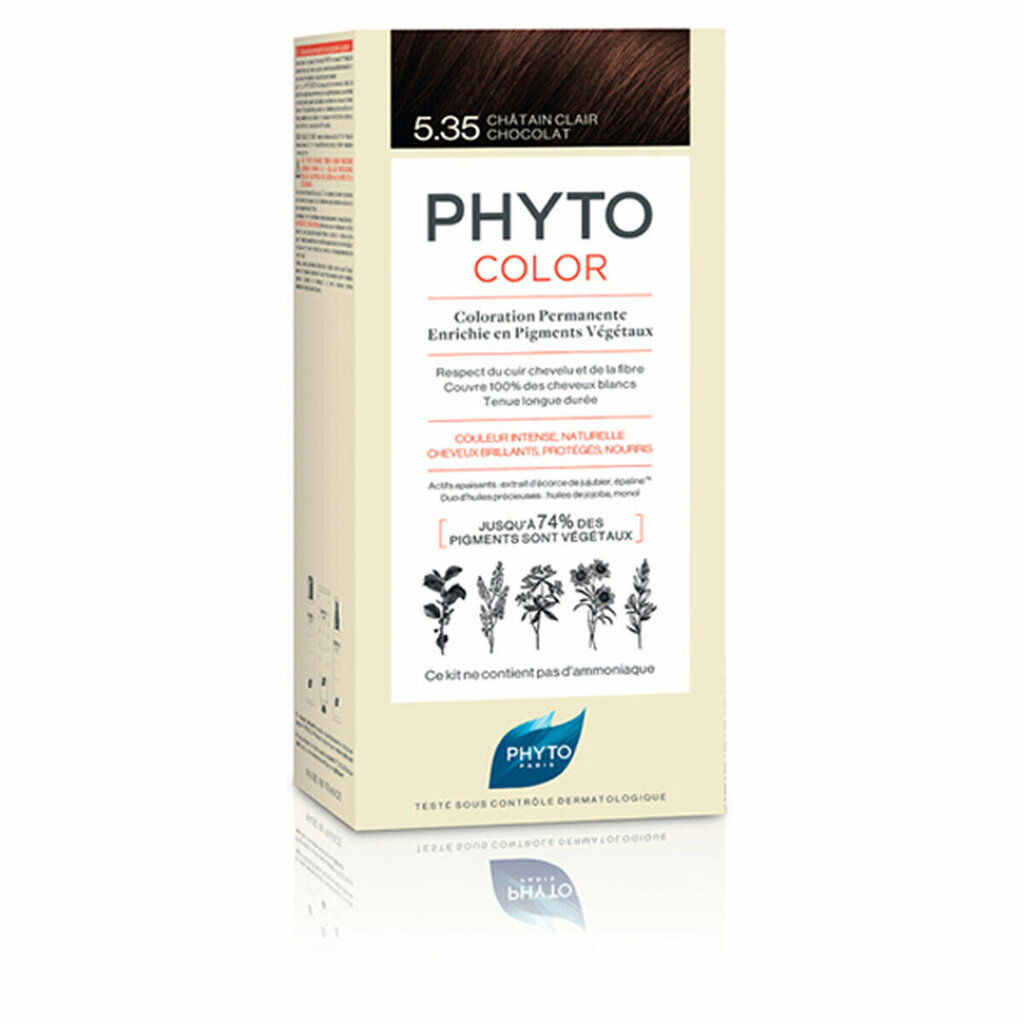 Püsivärv PHYTO PhytoColor 5.35-castaño claro chocolate Ammooniaagivaba цена и информация | Juuksevärvid | kaup24.ee