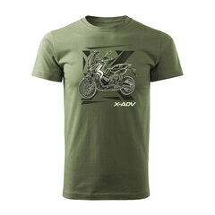 Honda XADV X-ADV мужская футболка с мотоциклом 1389-7 цена и информация | Мужские футболки | kaup24.ee