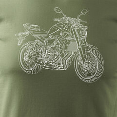 Yamaha MT07 MT-07 MT 07 мужская футболка с мотоциклом 1473-7 цена и информация | Мужские футболки | kaup24.ee