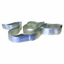 Thera-band лента с петлями CLX, серебристая, 2,20 м цена и информация | Фитнес-резинки, гимнастические кольца | kaup24.ee