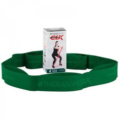 Thera-band лента с петлями CLX, зеленая, 2,20 м цена и информация | Фитнес-резинки, гимнастические кольца | kaup24.ee