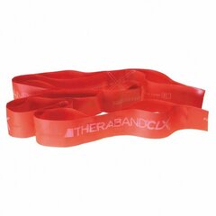 Thera-band лента с петлями CLX, красная, 2,20 м цена и информация | Фитнес-резинки, гимнастические кольца | kaup24.ee