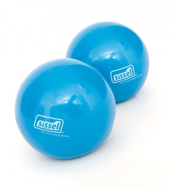 Pilatese raskendatud pallid Sissel®, sinine, 450 g, 2 tk hind ja info | Topispallid | kaup24.ee