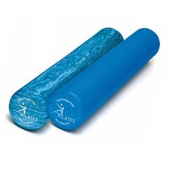 SISSEL® Pilates Roller Pro Soft ролик, 90 см, пестро-синий цена и информация | Аксессуары для массажа | kaup24.ee