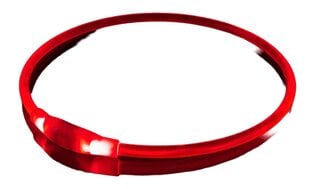 KABB LED Collar for Dogs and Cats Red цена и информация | Ошейники, подтяжки для собак | kaup24.ee