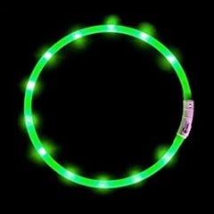 Anicoll LED Collar for Dogs and Cats Green hind ja info | Kaelarihmad ja traksid koertele | kaup24.ee