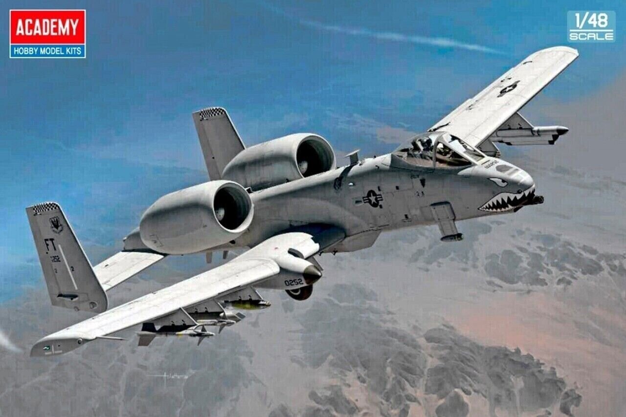 Liimitav mudel Academy 12348 USAF A-10C 75th FS Flying Tigers 1/48 hind ja info | Liimitavad mudelid | kaup24.ee