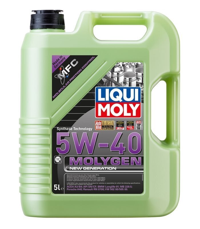 Sünteetiline mootoriõli LIQUI-MOLY Molygen New Generation 5W-40, 5L hind ja info | Mootoriõlid | kaup24.ee