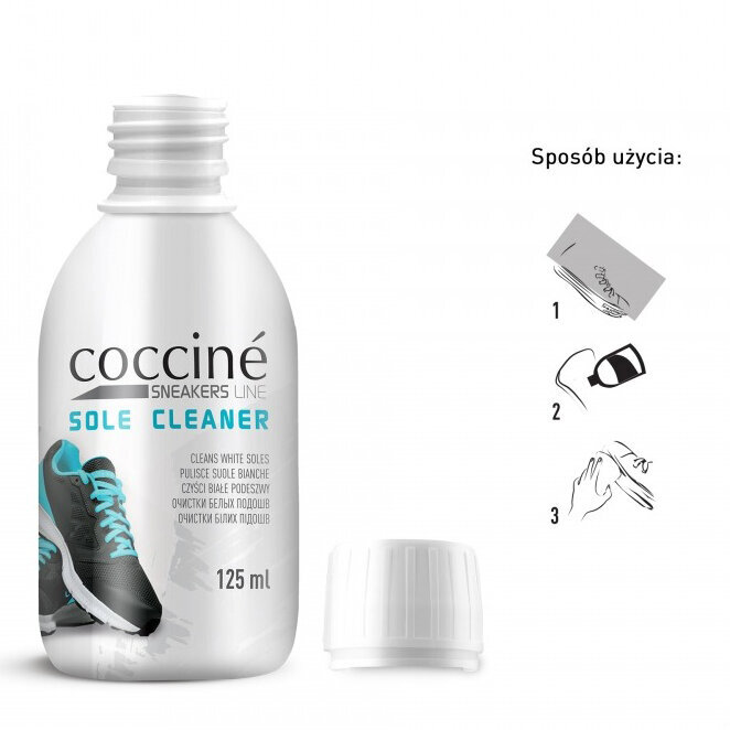 Valge talla puhastaja spordijalanõudele - Coccine Sole Cleaner, 125 ml цена и информация | Rõivaste ja jalatsite hooldus | kaup24.ee