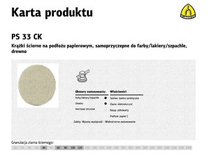 KLINGSPOR isekleepuv abrasiivketas 225mm PS33CK gr.100 /50tk. hind ja info | Lihvmasinad ja ketaslõikurid | kaup24.ee