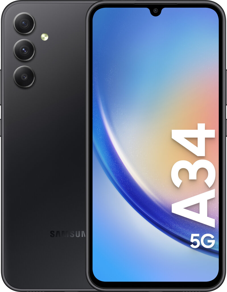 Samsung Galaxy A34 5G 8/256GB Black SM-A346BZKEEUB цена и информация | Telefonid | kaup24.ee